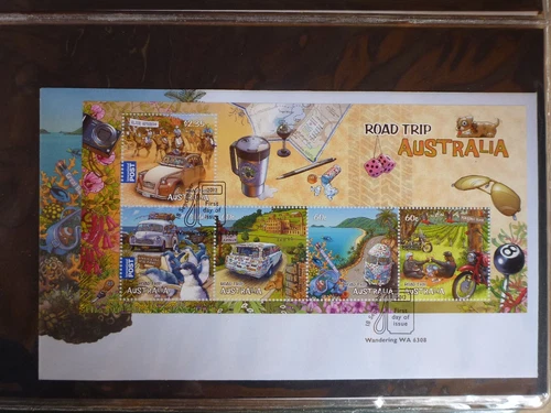 AUSTRALIA 2012 Tourism - Road Trip Australia 4 Stamp Mini Sheet First Day Cover