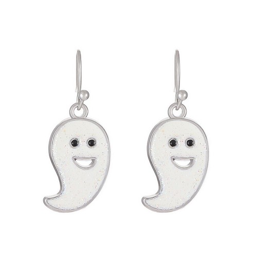 Fashion Pumpkin Ghost Skull Bat Cat Dangle Earrings Hook Women Halloween Jewelry - Picture 18 of 64