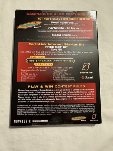 PC CD Sampler Play & Win Demo F-16 Multirole Fighter & Delta Force NEW Sealed - Picture 9 of 9