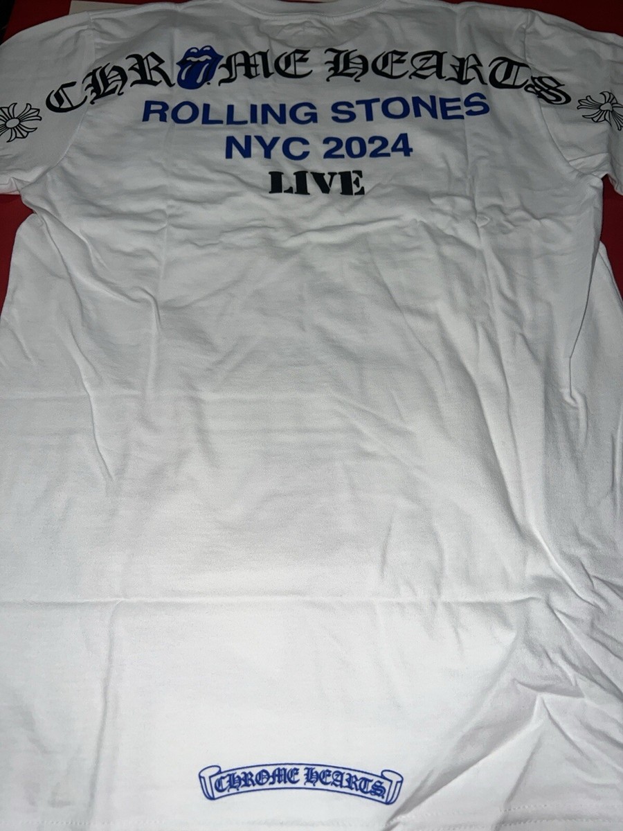 Chrome Hearts Rolling Stones Live Tee Tシャツ Chrome Hearts Rolling Stones NYC 2024 LIVE T-Shirt White S
