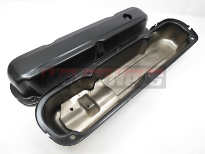 Fit Mopar Chrysler SB 273-318 340 360 Black Steel Valve Cover