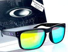 NEW Oakley HOLBROOK Matte Black POLARIZED Galaxy Gold Lens Sunglass 9102-K6
