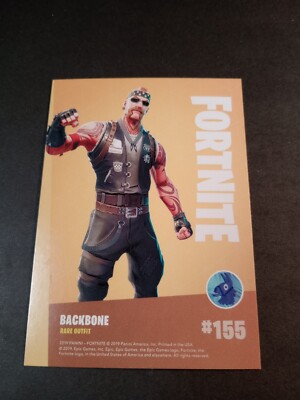 Fortnite PANINI BACKBONE #155 フォートナイトカード Panini Fortnite Series 1 Backbone Rare Outfit Card #155 | eBay
