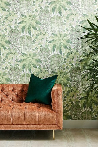 Anthropologie Fern Wallpaper Guacamole Green Cole & Son 115/7021 Single Roll New - 第 1/5 張圖片