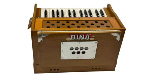 Bina 2,5 Oktave Double Fold Balg 27 Tasten 2 Schilf Harmonium mit Tasche - Bild 5 von 5