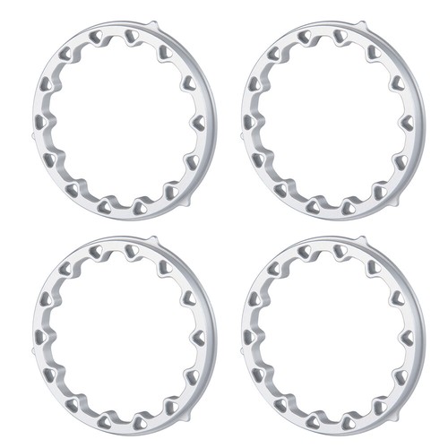 FLYXM RC 4Pcs 2.2" Wheel Tires Tyre & Beadlock Rim w/ Rings For 1/10 RC Crawler - Picture 9 of 16