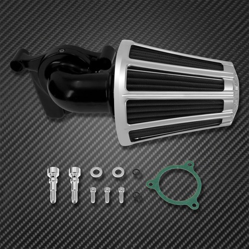Limpiador de aire gris gris gris a rayas cromadas apto para Harley Touring 2017-21 - Imagen 13 de 13