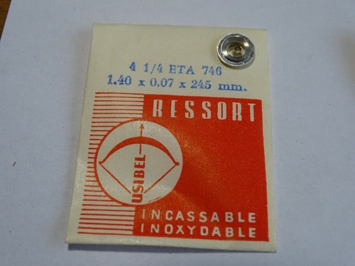 PIECE HORLOGERIE MONTRE RESSORT DE BARILLET POUR ETA 4 1/4 746 - 第 1/1 張圖片