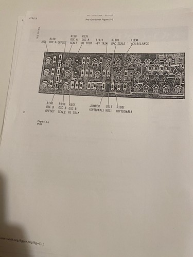 Sequential Circuits Pro One Original Vintage User Manual - Picture 5 of 5