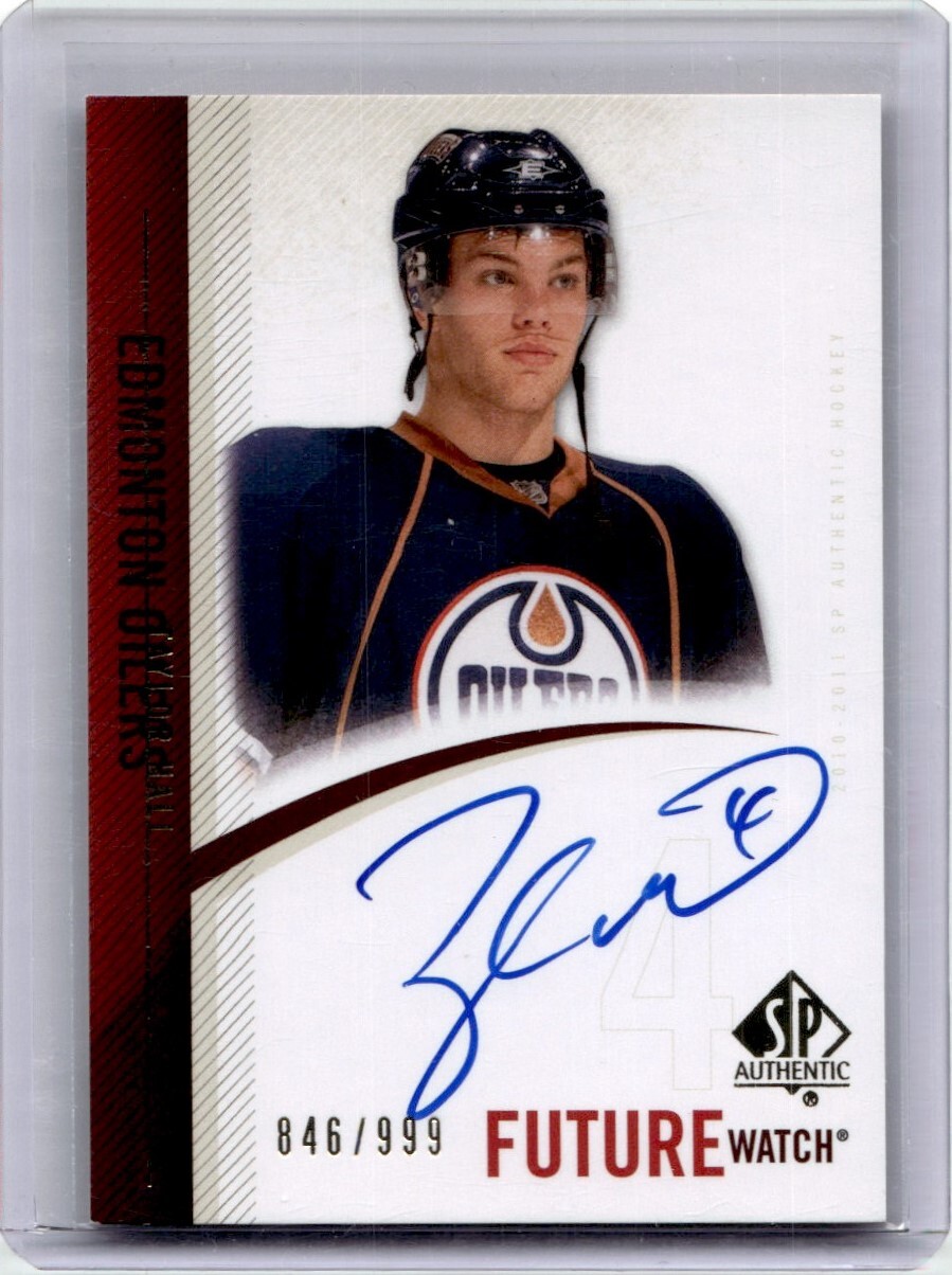 2010-11 SP Authentic Future Watch Autograph Rookie Taylor Hall RC Auto 846/999
