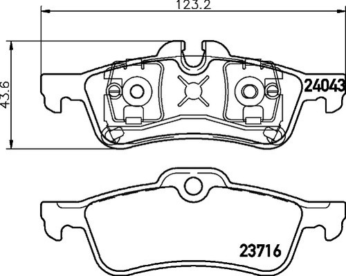 For Mini - R50 R52 R53 2001-2008 Rear Brake Pads Japko - Picture 2 of 2