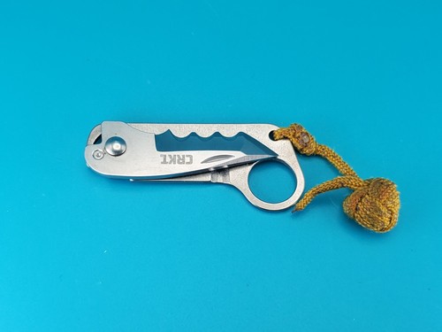 CRKT Niad Titanium Climber's Knife Pocket Knife, Serrated Edge, 2406 - Picture 5 of 6