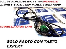 Cavo Aux MP3 iPod RENAULT con Update List TWINGO CLIO MODUS MEGANE SCENIC 1,4MT