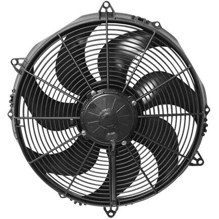 ER SPAL 16" High Performance Fan - Pull / Paddle, Fan Feet, Core Mounting Straps - Picture 1 of 5