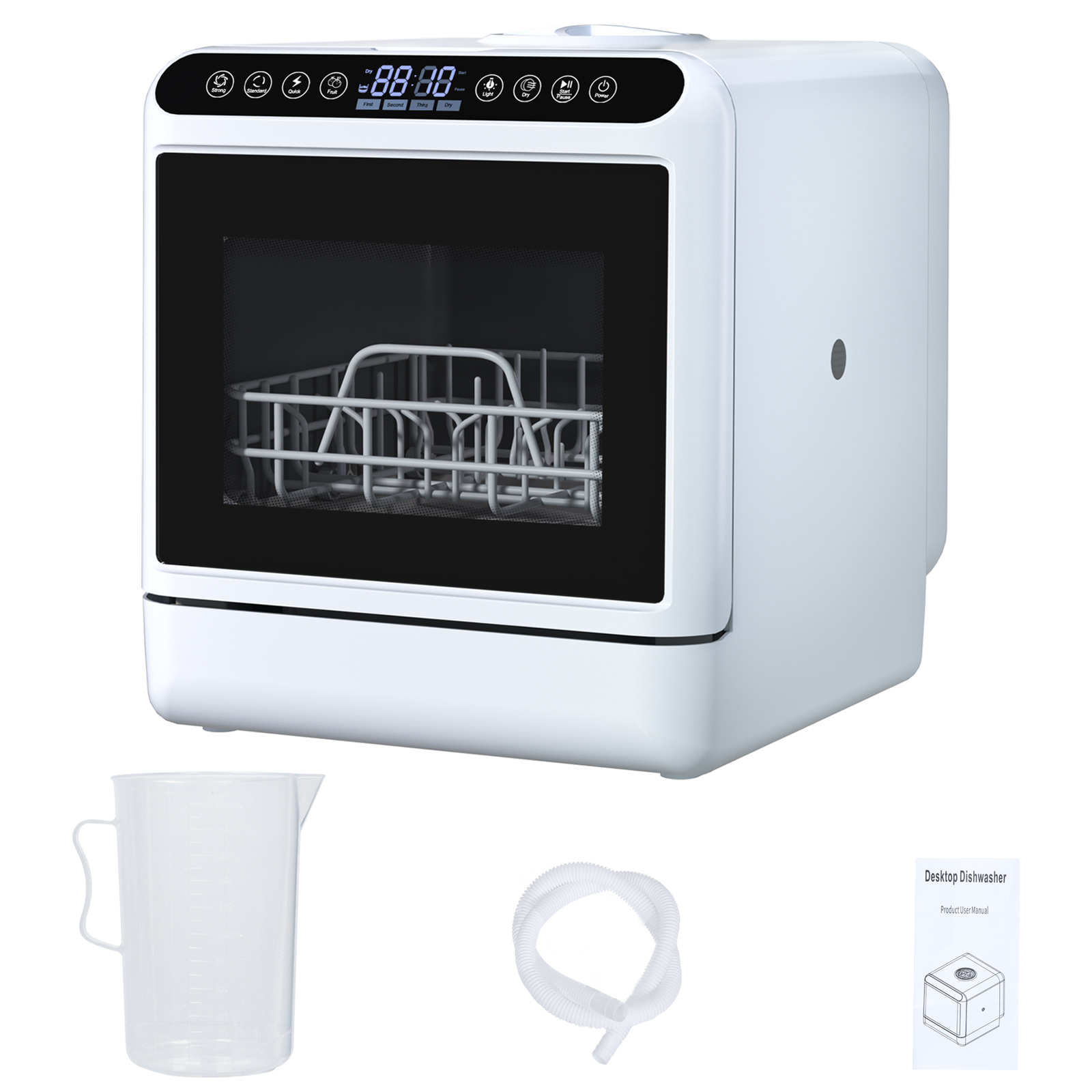 Portable Dishwasher with 5L Water Tank, Automatic Smart Countertop Dishwasher US