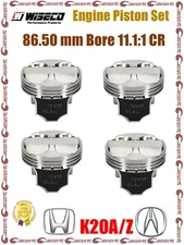 Wiseco 86.50 mm Bore 11.1:1 CR Engine Piston Set For Acura Honda K20A K20Z  