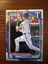 2024 Bowman Draft- Chrome Casey Cook #BDC-66 Rangers