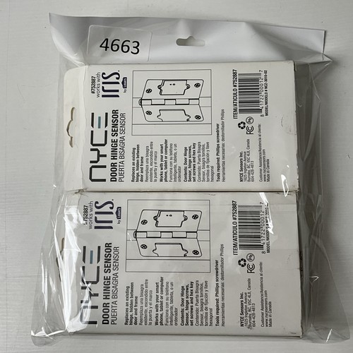 2x Nyce NCZ-3010-02 Door Hinge Sensor - 3.5" Dark Bronze Finish 752887 IRIS - Picture 11 of 11