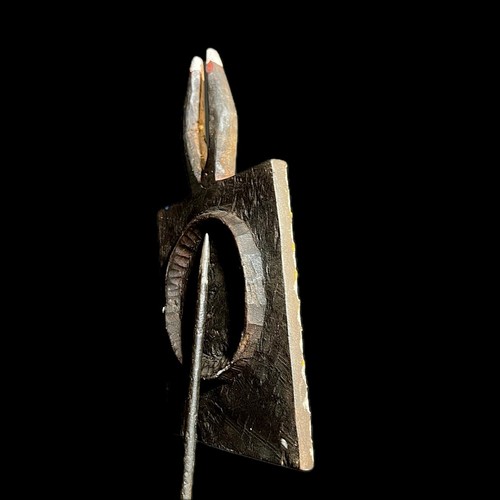 African Vintage Handcrafted Kplé Kplé Mask Antique Wooden Tribal Decor-G1121 - Picture 6 of 24