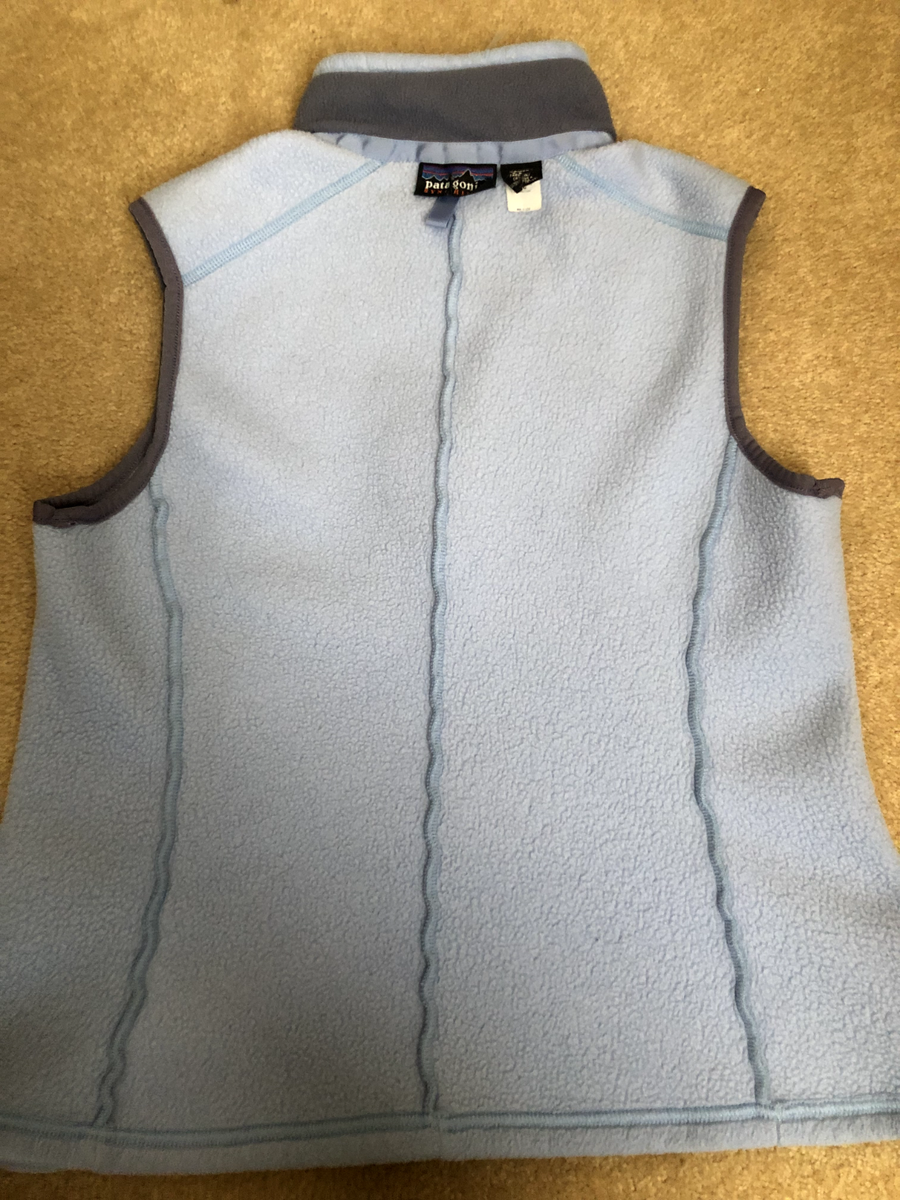 PATAGONIA LIGHT BLUE ZIP UP FLEECE VEST SIZE LARGE | eBay PATAGONIA LIGHT BLUE ZIP UP FLEECE VEST SIZE LARGE | eBay