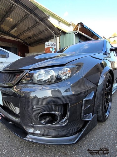 RPG Carbon SS Front Bumper Canard Air Duct Vent for 08-14 Subaru Impreza WRX STi - Picture 6 of 24