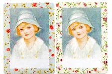 lady girl wide swap cards playing card single