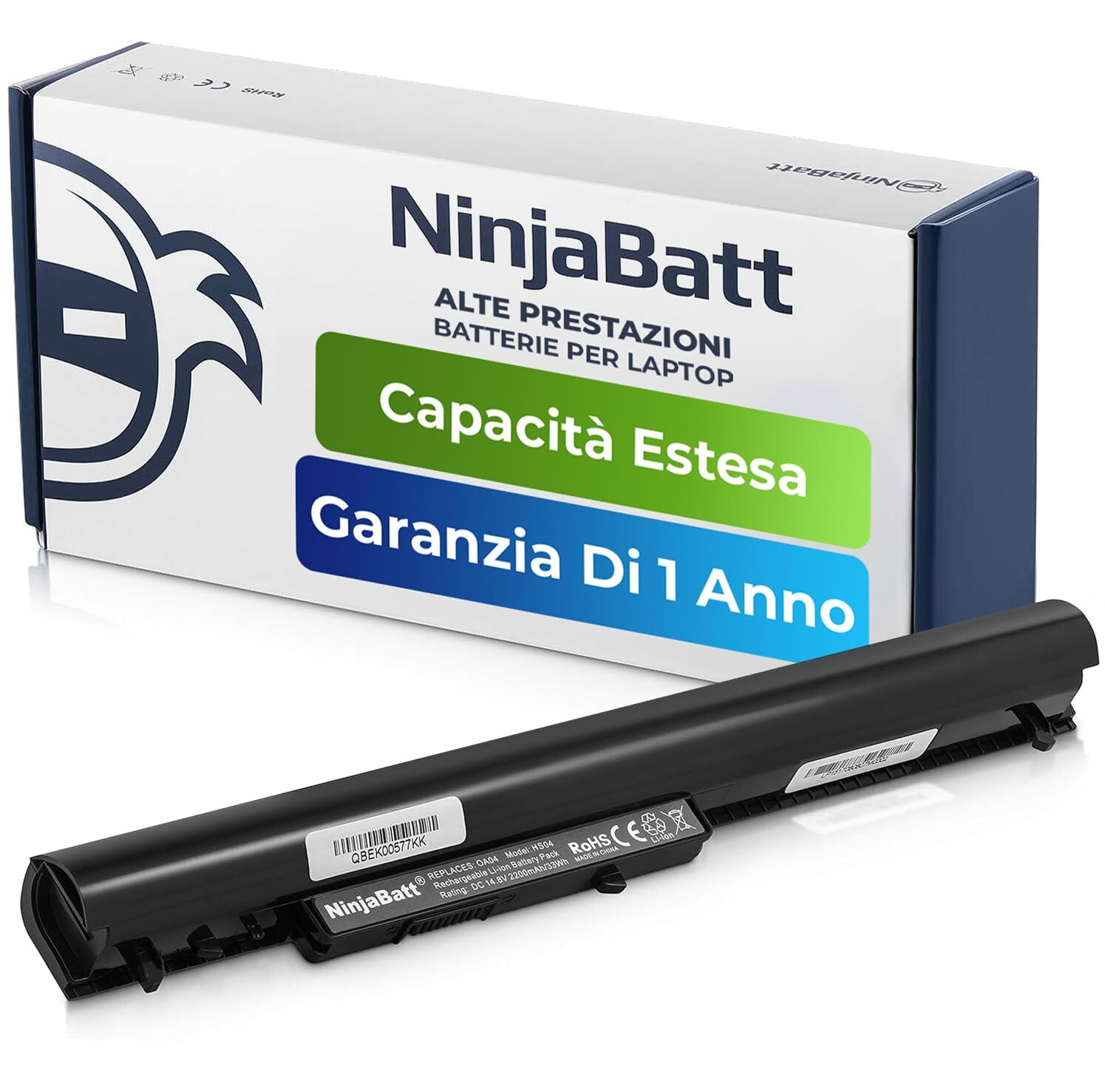 NinjaBatt Batteria per HP 740715-001 746641-001 OA04 OA03 15-D003SL 250 (f1f)