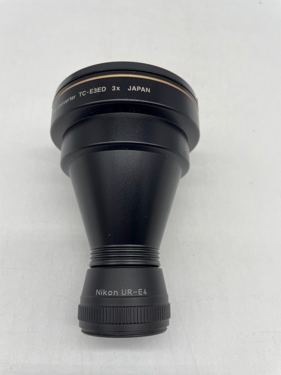 TC-E3ED 3x WC－Ｅ63UR-E6 UR-E20 UR-E4 Nikon Teleconverter TC-E3ED 3x Japan w/ Nikon UR-E4 Converter
