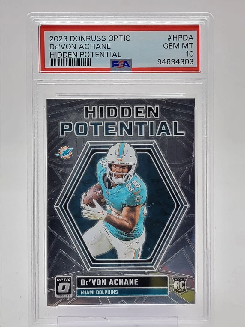De'Von Achane Panini Donruss Optic Hidden Potential #HPDA Base