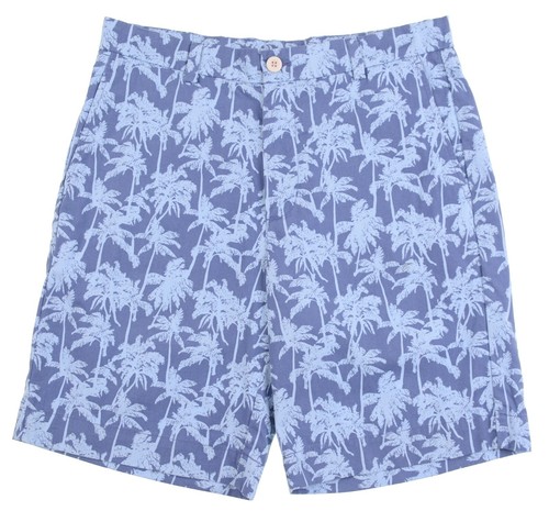 Vineyard Vines Breaker Short 100% Cotton Blue Tropical Pattern Casual Shorts 32 - Picture 1 of 9