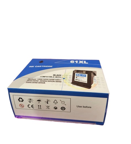 Replacement Ink HP 61XL Cartridge 2-Black Cartridges Black Series 5530 Envy 4501 - Picture 7 of 7