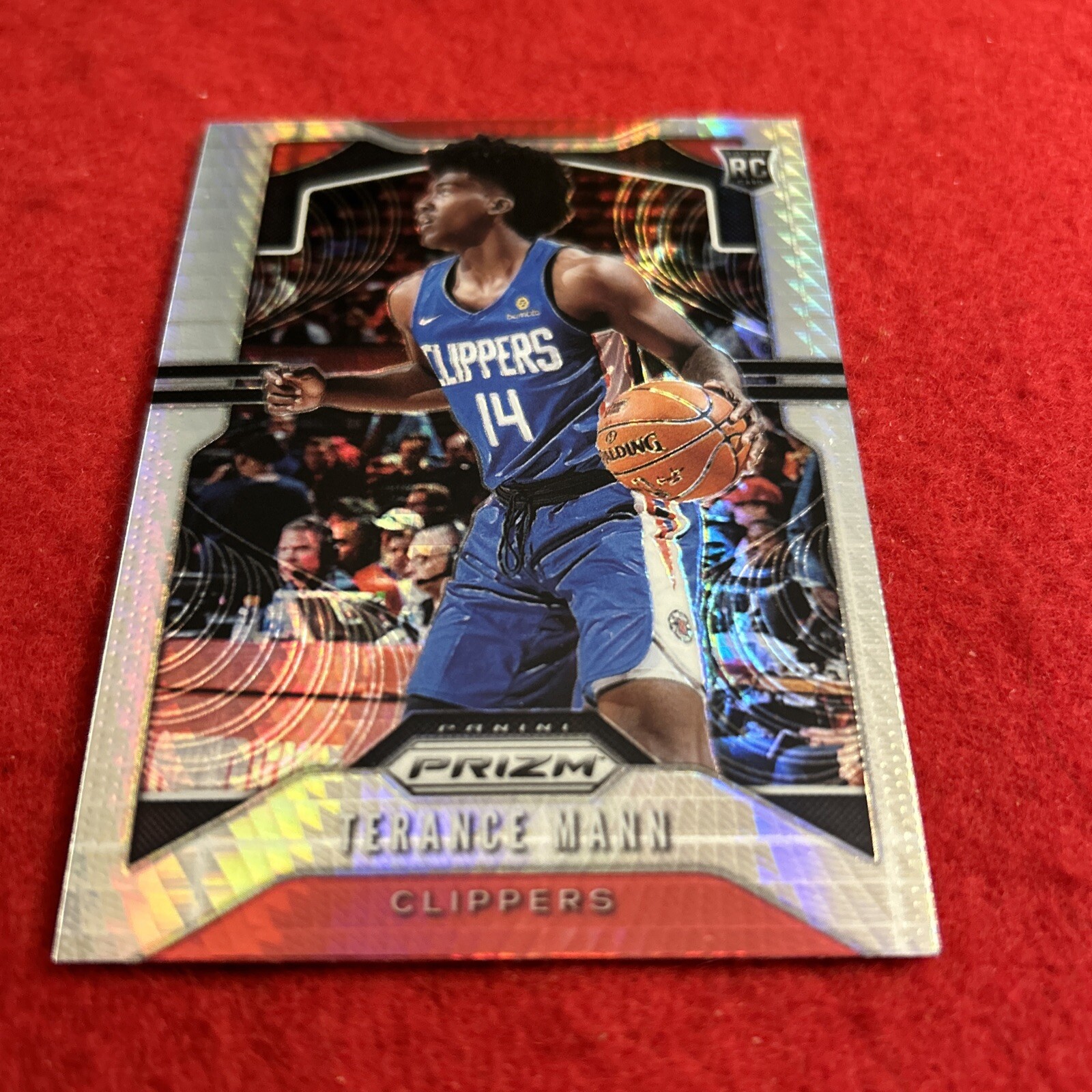 2019-20 Panini Prizm Terance Mann #296  Hyper Silver Prizm Parallel (RC)