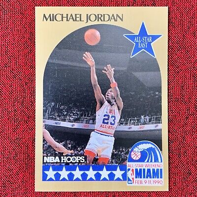 Michael Jordan 1990 NBA HOOPS All Star #5 ERROR MISPRINT Basketball Card -  RARE | eBay