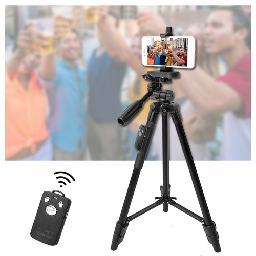 Yunteng VCT 5208 Phone Camera Tripod with Bluetooth Remote + Phone Clip Aluminum - Bild 2 von 12