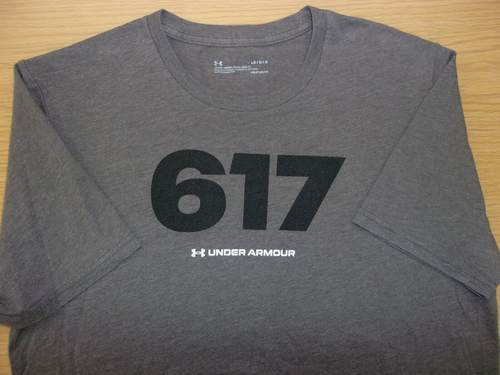 Under Armour 617 Boston Mass Charged Heat Gear Stretch Training T-Shirt L