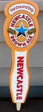 NEW CASTLE BREWING BROWN ALE LARGE BEER TAP HANDLE NEW ONE & ONLY NEWCASTLE PA