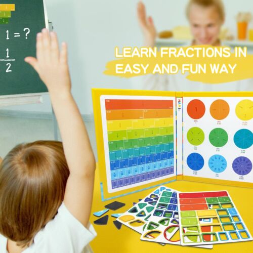 Montessori Magnetbruch pädagogisches Puzzle für Kinder, Mathe Fraktion Mani - Bild 5 von 6