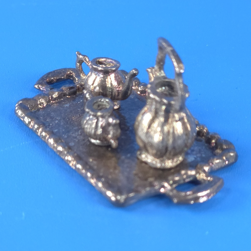 Emson Miniature Tea Set Metal 4 Piece Set Dollhouse Japan For Collectors - Picture 2 of 18