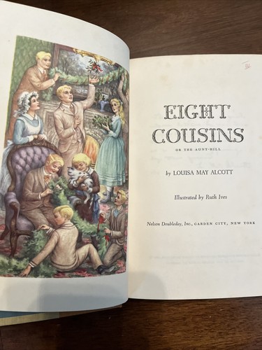 Louisa May Alcott Hardcover Set of 6 Nelson Garden City New York 1950's Illustrd - Picture 8 of 8