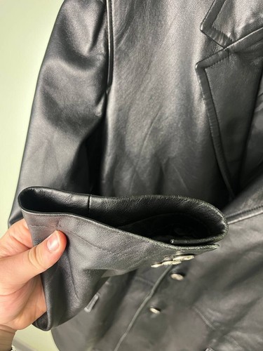Versace Jeans Couture Classic V2 cappotto pelle vintage taglia L - Foto 6 di 14