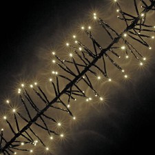 Image of Snowtime Cluster LED Christmas Lights 480 Bright Multi Function Timer Outdoor 6m
