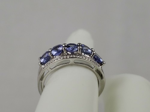 Tansanit Dezember B-Stein (1,6ct) 925 Sterling Ring (Gewicht: 3,27g) Größe 7 - Bild 7 von 12