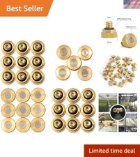 Petutu 32 Pack Brass Misting Nozzles for Efficient Outdoor Cooling System