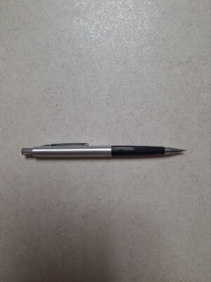 Vintage Pentel Mechanical Pencil S55 0.5mm Black Silver RARE