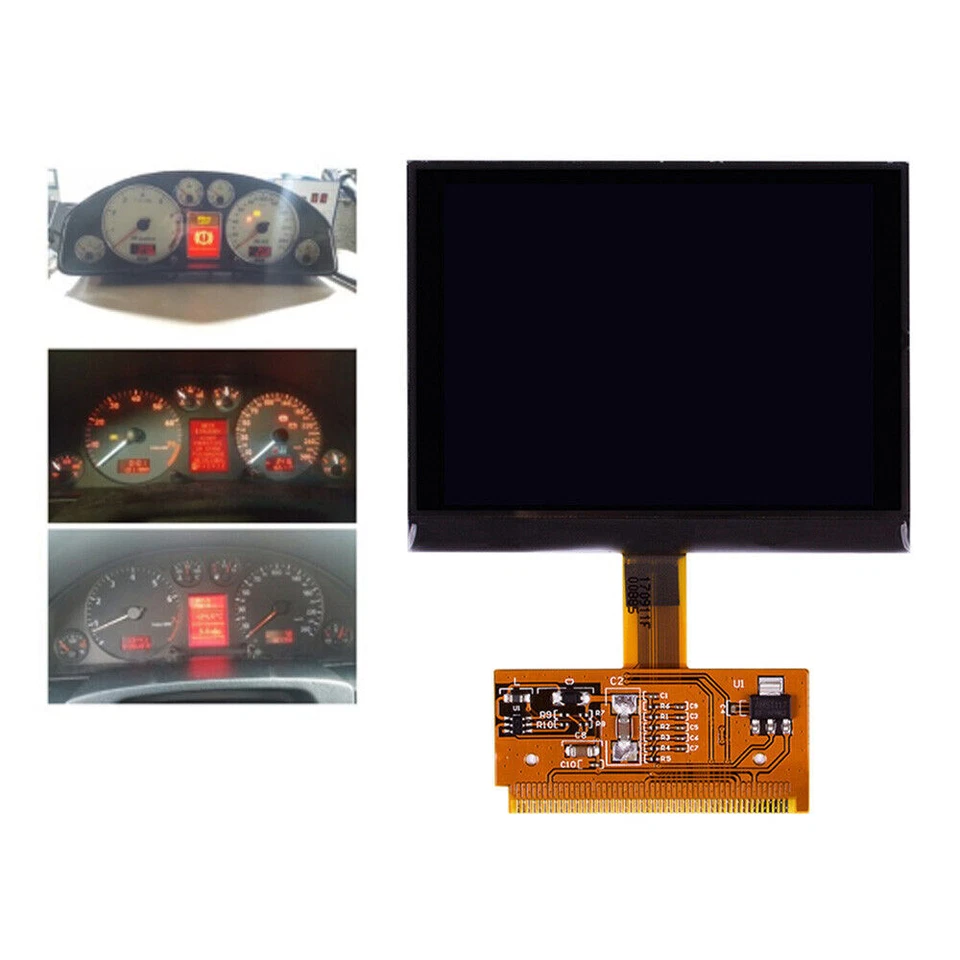 LCD Display Screen Instrument Cluster for Audi A4 B5 1995-2001, A6 C5 1997-2004 Foto 3 de 4
