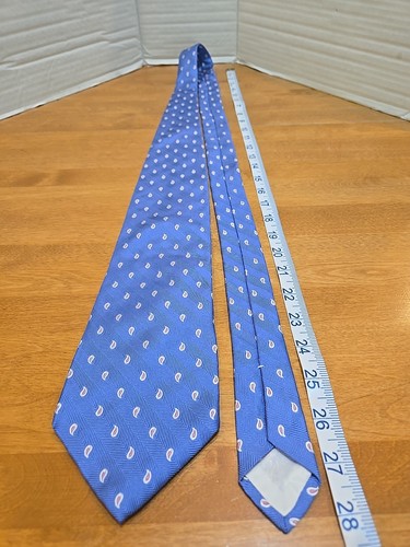 BROOKS BROTHERS 346 Men's Loose Paisley 100% Silk Tie Made In USA NWT - Picture 5 of 10
