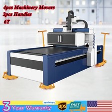 4X 6T Machinery Skate Dolly Heavy Duty Industrial Moving Equipment Mover Rollers