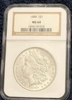 1888 Morgan Silver Dollar NGC Graded MS 64
