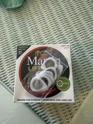 Martin SP Lifespan Phosphor Bronze Acoustic Guitar Strings 3 Pack W Picks