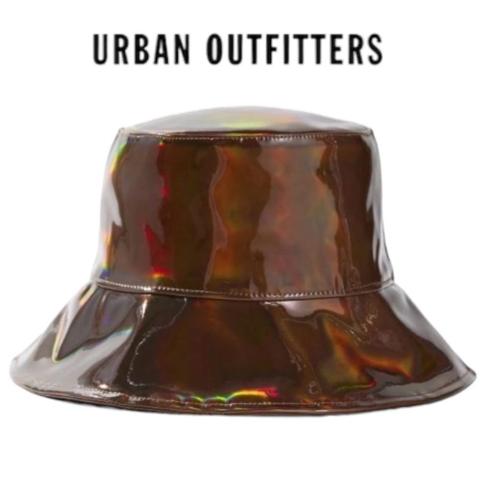 NEW UO Urban Outfitters Iridescent Bucket Hat OS